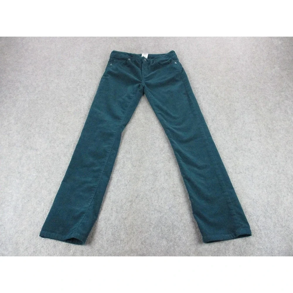 Patagonia Pants Womens 27 Green Corduroy Regular Cords Organic Outdoors Hiking